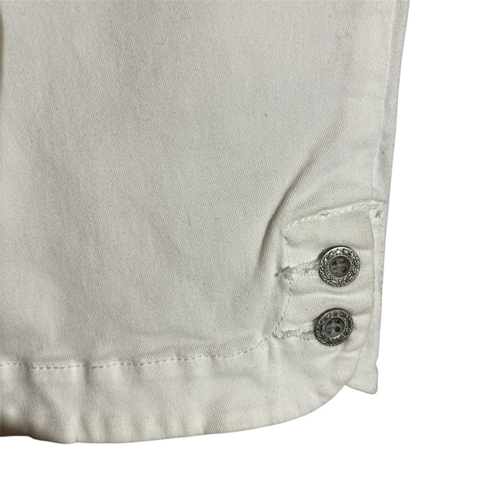 Levi Strauss 512 White Denim Capri Slimming Pants Size 8 - Picture 5 of 9